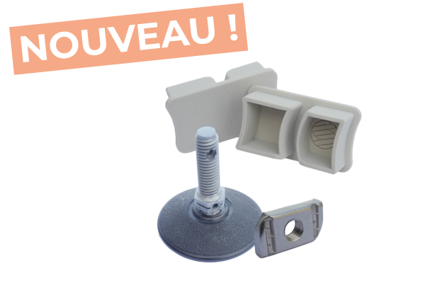 packshot du kit de pose des lames écran aluminium à la verticales
